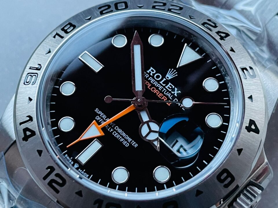 Explorer II 42mm 226570 904L SS JVSF 1:1 Best Edition Black Dial on SS Bracelet VR3285 - Image 4