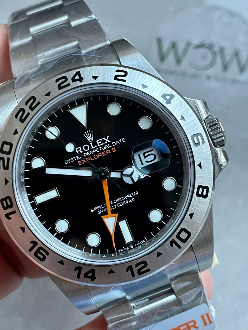 Explorer II 42mm 226570 904L SS JVSF 1:1 Best Edition Black Dial on SS Bracelet VR3285 - Image 3