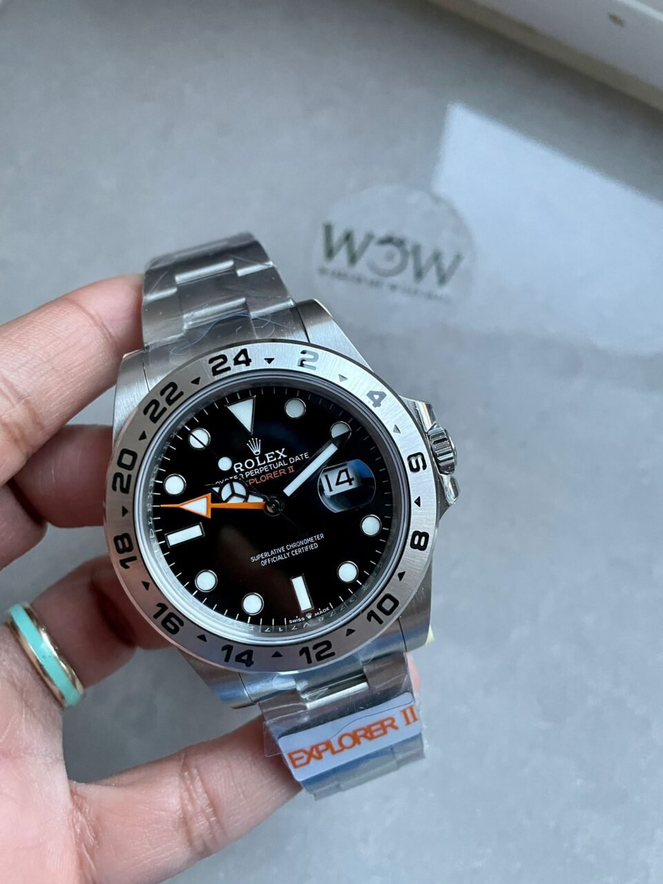 Explorer II 42mm 226570 904L SS JVSF 1:1 Best Edition Black Dial on SS Bracelet VR3285