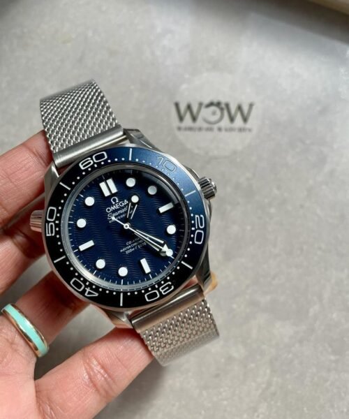 SEAMASTER 300M 42MM JAMES BOND 60TH ANNIVERSARY VSF BEST EDITION ON MESH BRACELET A8806