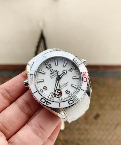 Planet Ocean SEAMASTER 39.5mm Olympic Games SS VSF 1:1 Best Edition White Dial on White Rubber Strap A8800