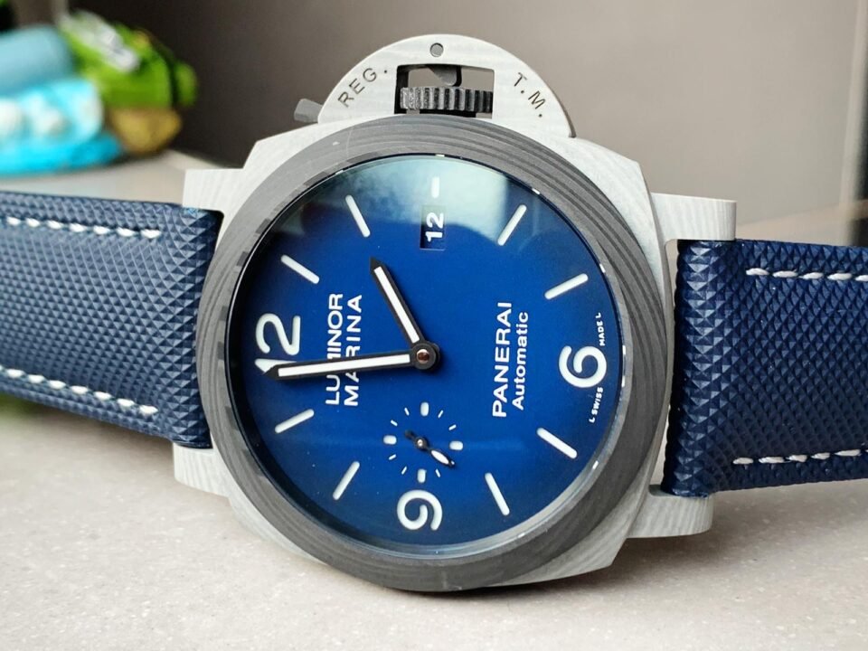 PAM 1663 Carbotech VSF 1:1 Best Edition Blue Dial on Blue Kevlar Composite Strap P.9010 - Image 4