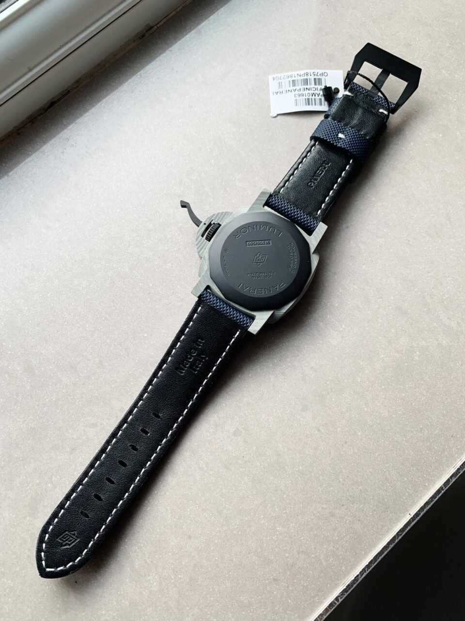 PAM 1663 Carbotech VSF 1:1 Best Edition Blue Dial on Blue Kevlar Composite Strap P.9010 - Image 9
