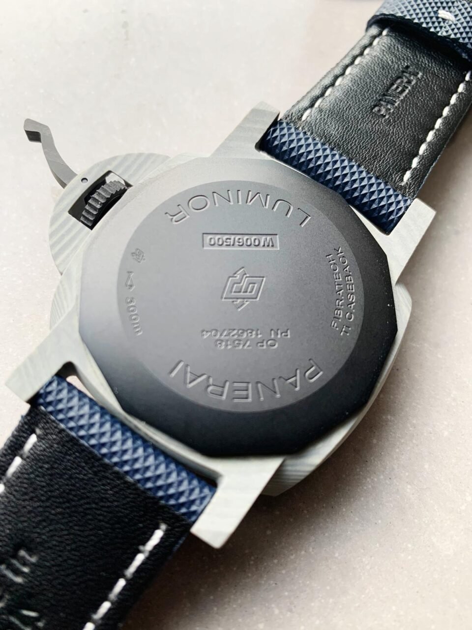 PAM 1663 Carbotech VSF 1:1 Best Edition Blue Dial on Blue Kevlar Composite Strap P.9010 - Image 8