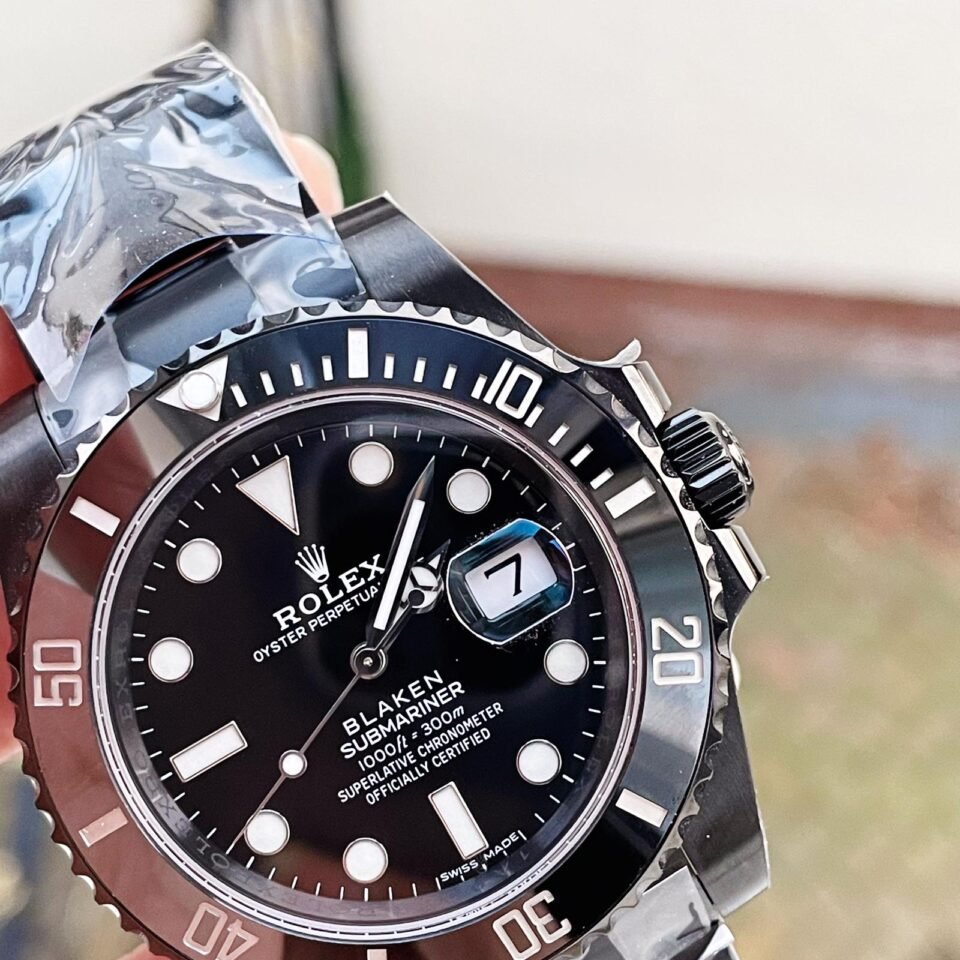 Submariner 116610 PVD Blaken All Black Ceramic 904L Steel V6F 1:1 Best Edition A2824 - Image 2