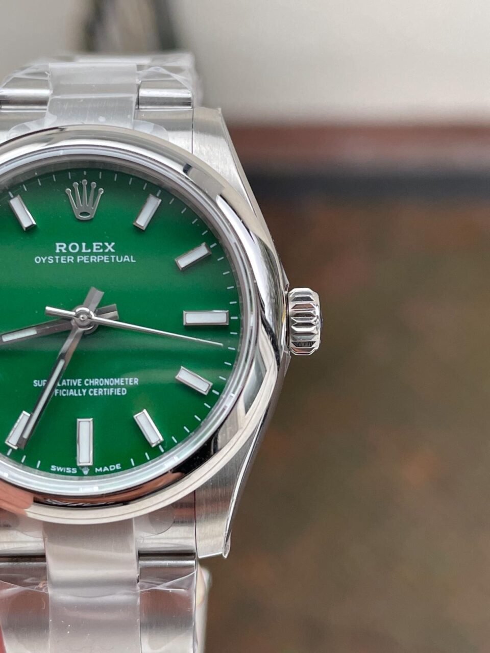 Oyster Perpetual 31mm 277200 EWF Best Edition GREEN Dial on SS Bracelet 6T15 - Image 3