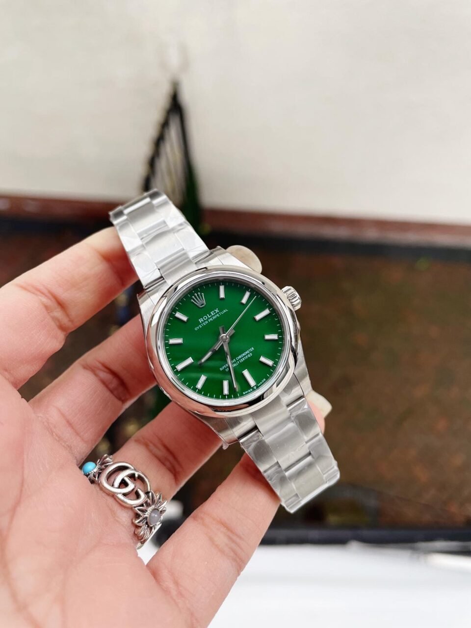 Oyster Perpetual 31mm 277200 EWF Best Edition GREEN Dial on SS Bracelet 6T15 - Image 2