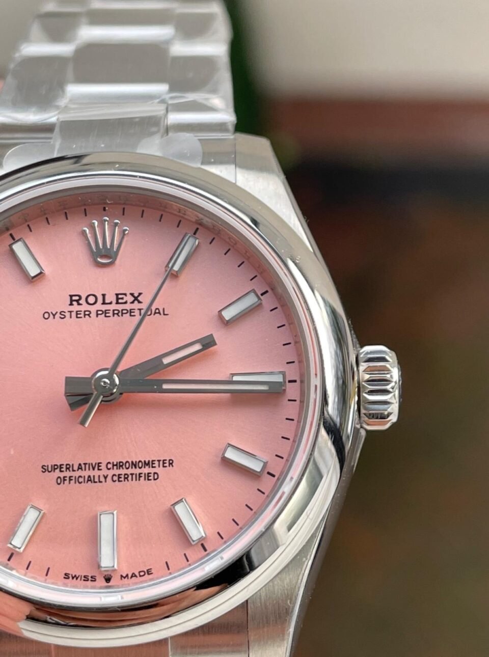 Oyster Perpetual 31mm 277200 EWF Best Edition PINK Dial on SS Bracelet 6T15 - Image 4