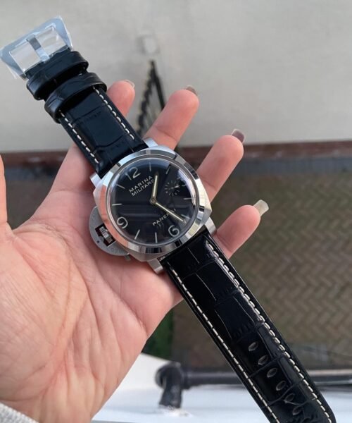 PAM217 H XF 1:1 Best Edition Superlumed Dial on Black Leather Strap A6497 with Y-Incabloc