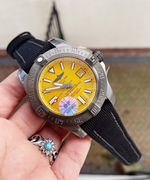 Avenger II Seawolf PVD GF 1:1 Best Edition Yellow Dial on Black Rubber Strap A2824 V2