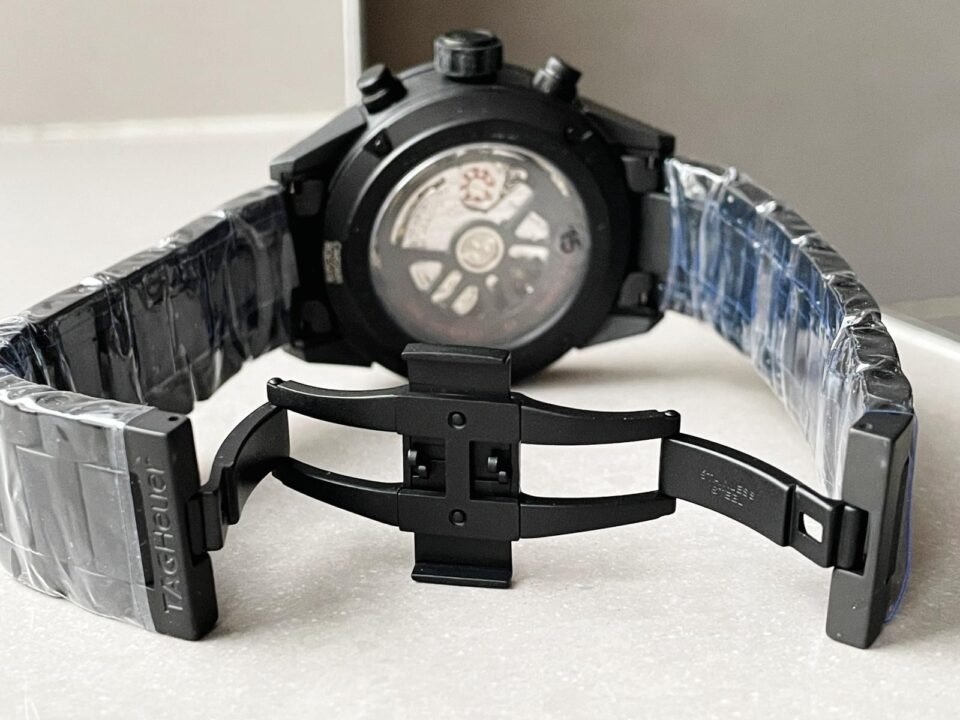 Calibre Heuer 01 Chrono 43mm Ceramic XF 1:1 Best Edition Skeleton Dial on Black Ceramic Strap A1887 - Image 6