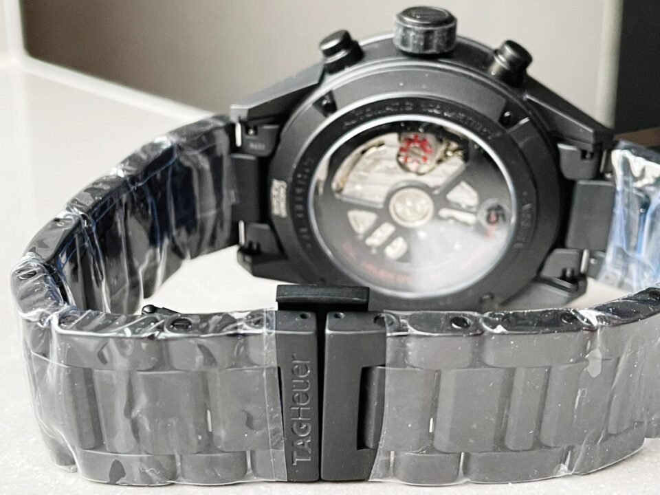 Calibre Heuer 01 Chrono 43mm Ceramic XF 1:1 Best Edition Skeleton Dial on Black Ceramic Strap A1887 - Image 9