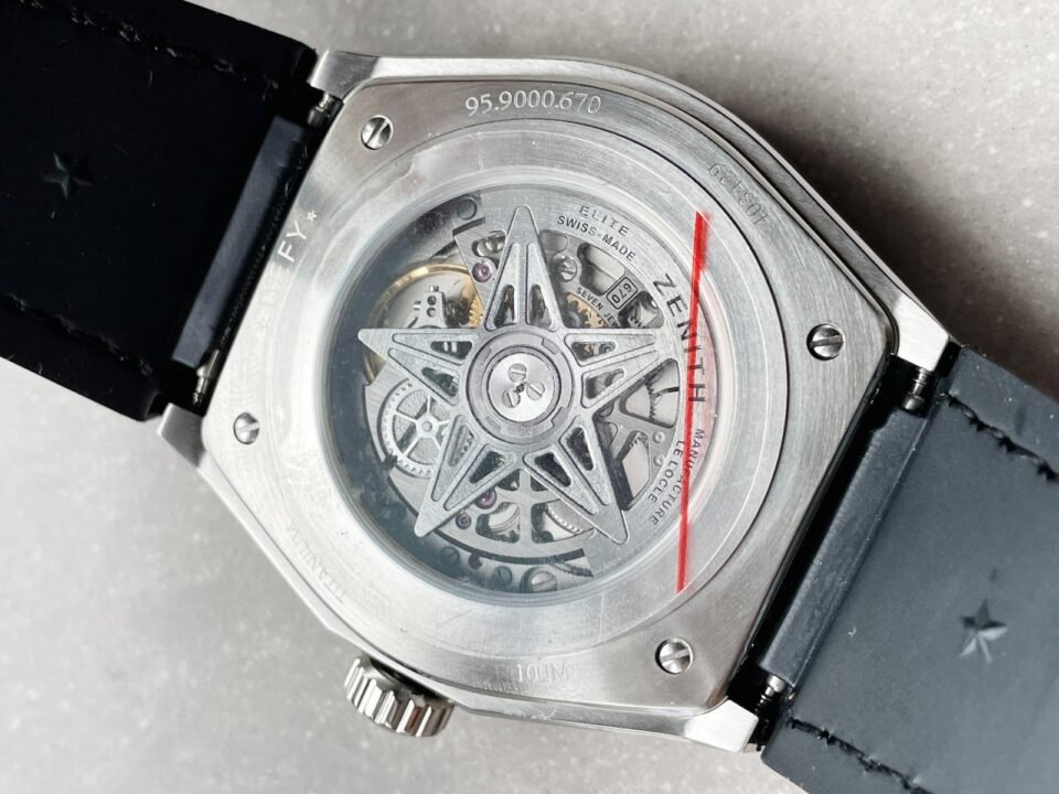 Defy Classic LF 1:1 Best Edition Skeleton Blue Dial on Blue Gummy Strap A2892 - Image 7
