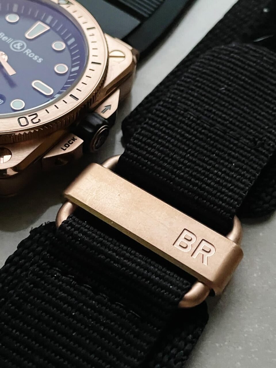 BR 03-92 Diver RG Black Dial on Rubber Strap MIYOTA 9015 - Image 10