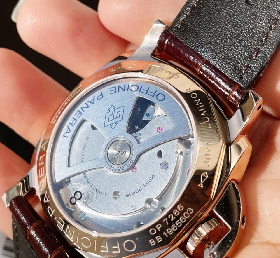 PAM1042 Luminor Due RG VSF Best Edition White Dial on Brown Leather Strap - Image 11