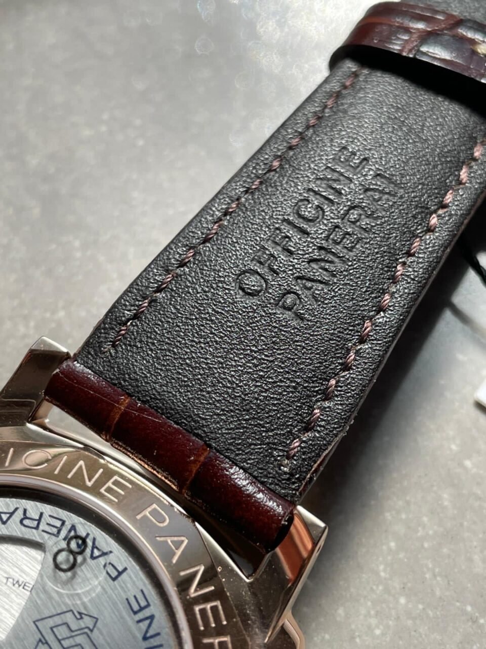 PAM1042 Luminor Due RG VSF Best Edition White Dial on Brown Leather Strap - Image 14