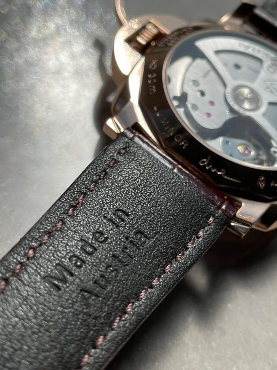 PAM1042 Luminor Due RG VSF Best Edition White Dial on Brown Leather Strap - Image 15
