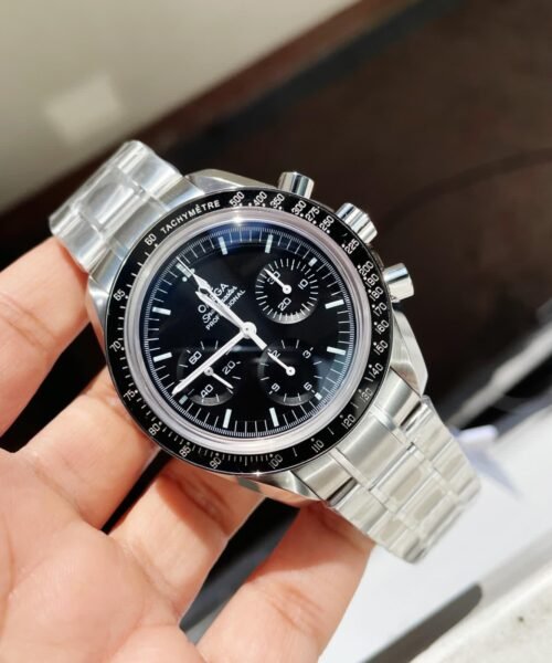 Speedmaster MoonWatch SS Sapphire Crystal Black Dial on SS Bracelet Manual Winding Chrono Movement