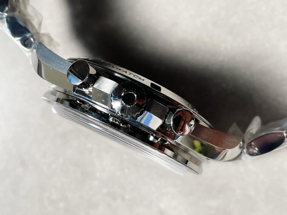 Speedmaster MoonWatch SS Sapphire Crystal Black Dial on SS Bracelet Manual Winding Chrono Movement - Image 7