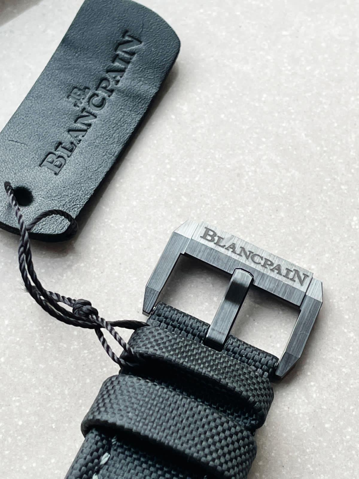 Fifty Fathoms Bathyscaph Green Ceramic ZF 1:1 Best Edition Green Dial on Black Sail-Canvas Strap A1315 - Image 13