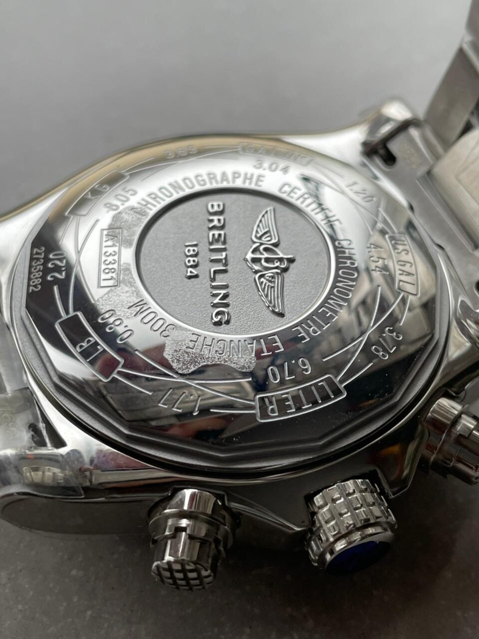Avenger II Chronograph 43mm SS GF 1:1 Best Edition Gray/White Dial on SS Bracelet A7750 - Image 6
