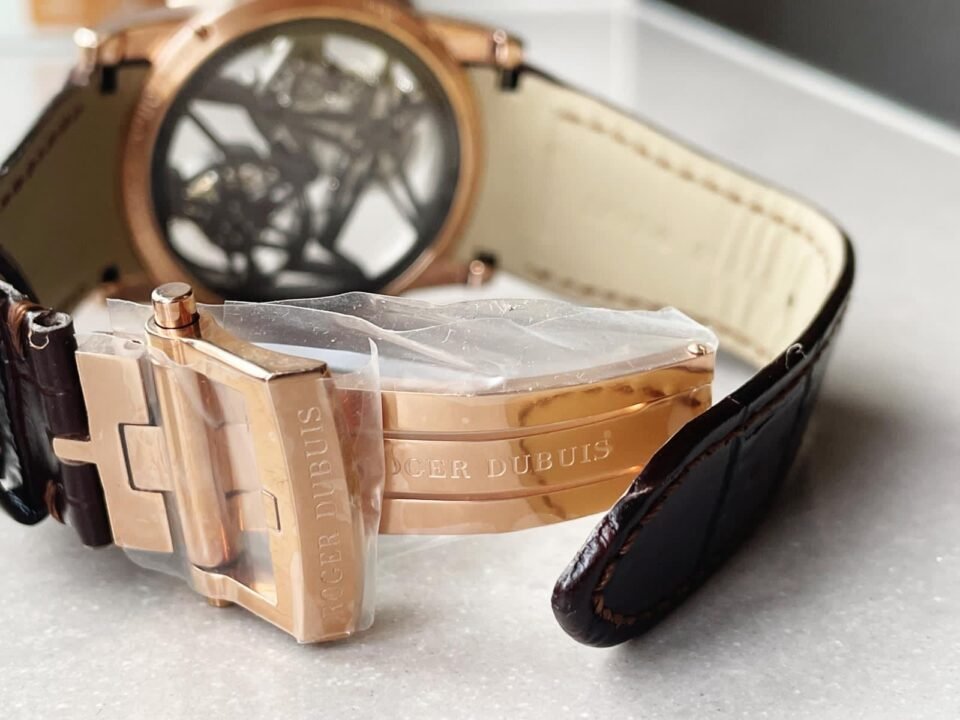 EXCALIBUR RDDBEX0393 RG CRYSTALS BEZEL BBR BEST EDITION SKELETON DIAL ON BROWN LEATHER STRAP A2136 TOURBILLON V2 - Image 13