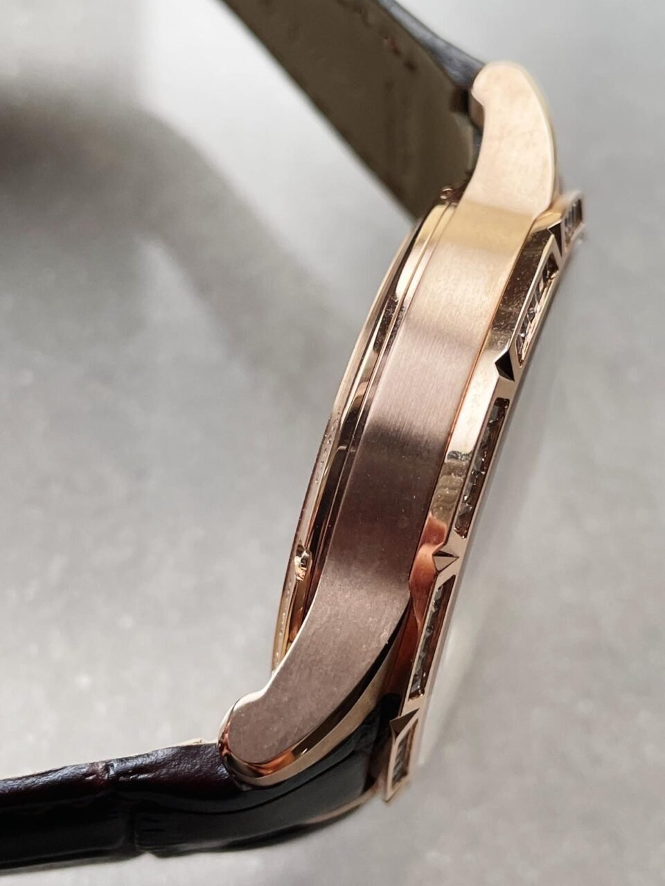 EXCALIBUR RDDBEX0393 RG CRYSTALS BEZEL BBR BEST EDITION SKELETON DIAL ON BROWN LEATHER STRAP A2136 TOURBILLON V2 - Image 11