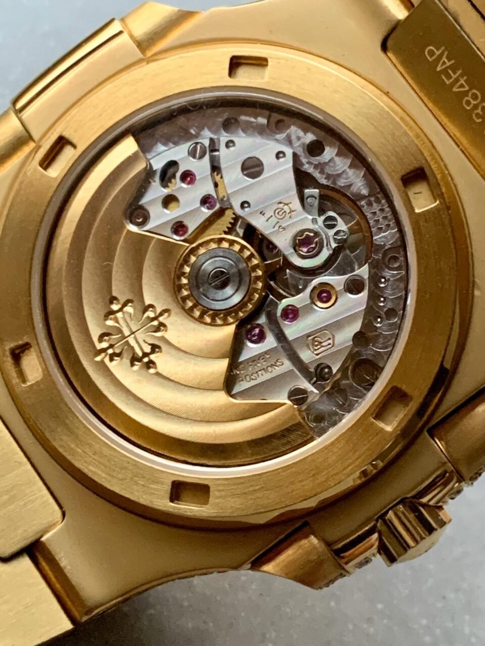 ICED Nautilus Jumbo 5711 YG TWF Full Paved Diamonds Dial Case and Bracelet A324 - Image 8
