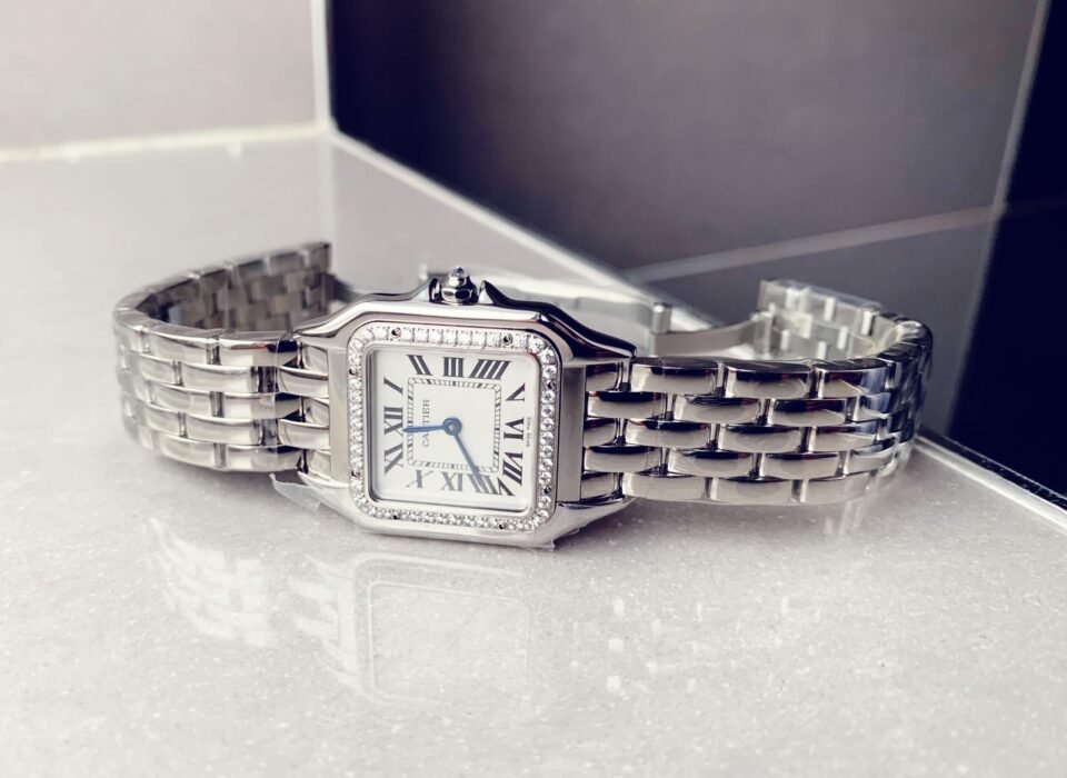 Panthère Secrete Ladies SS GF 1:1 Best Edition White Dial Diamonds Bezel on SS Bracelet Swiss Ronda Quartz - Image 7