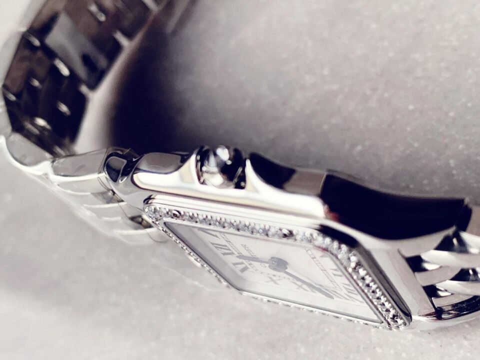 Panthère Secrete Ladies SS GF 1:1 Best Edition White Dial Diamonds Bezel on SS Bracelet Swiss Ronda Quartz - Image 6