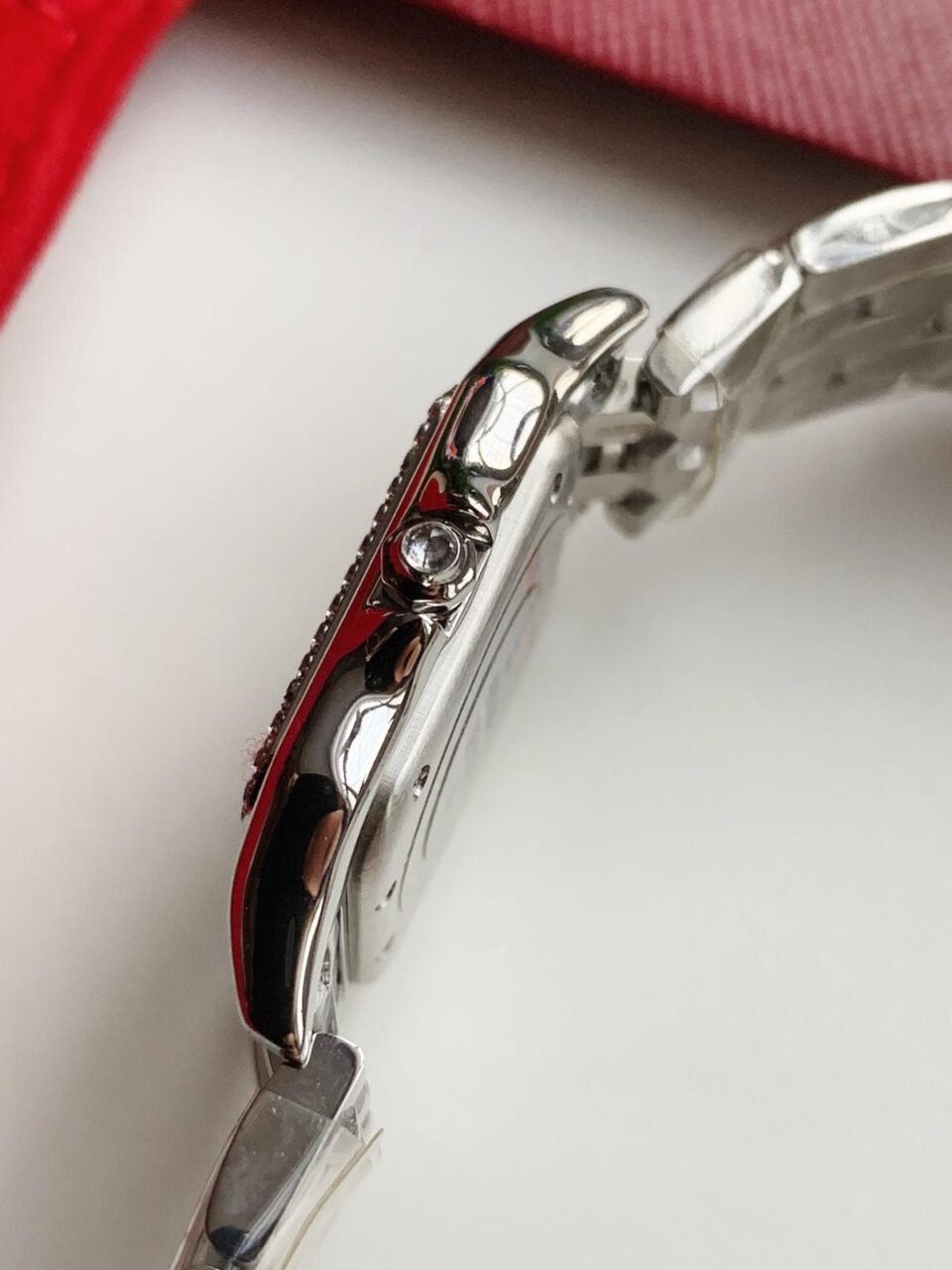 Panthère Secrete Ladies SS GF 1:1 Best Edition White Dial Diamonds Bezel on SS Bracelet Swiss Ronda Quartz - Image 11