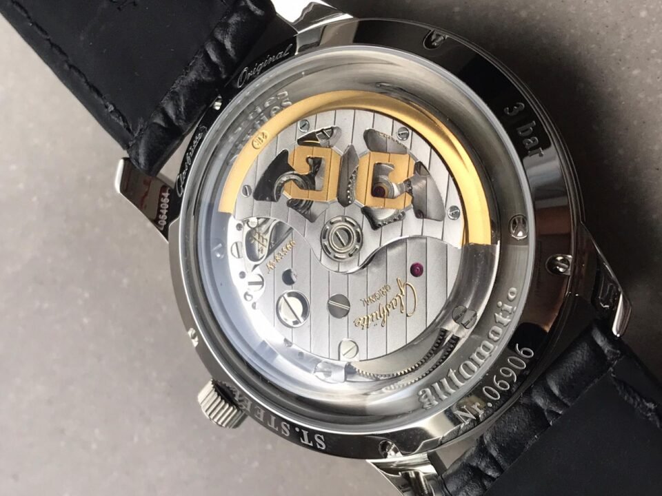Senator Automatic GF SS White Dial on Black Leather Strap A3959 - Image 7