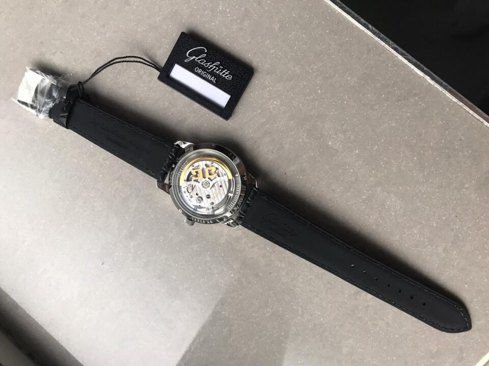 Senator Automatic GF SS White Dial on Black Leather Strap A3959 - Image 8