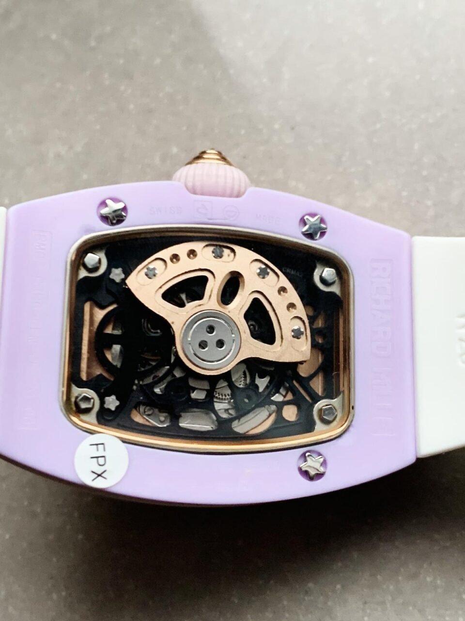 RM07-03 Candy Watch OXF Best Edition Colourful Dial on White Rubber Strap MIYOTA 6T51 - Image 7