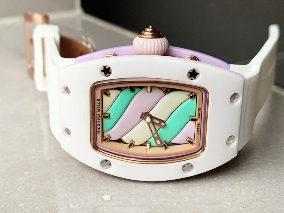 RM07-03 Candy Watch OXF Best Edition Colourful Dial on White Rubber Strap MIYOTA 6T51 - Image 3