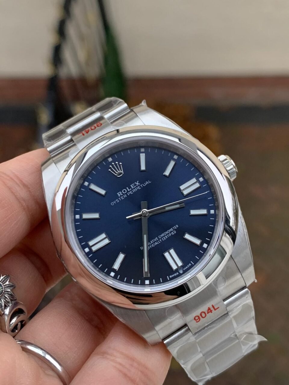 OYSTER PERPETUAL EW FACTORY BRIGHT BLUE dial 41MM Asian 3230 automatic movement