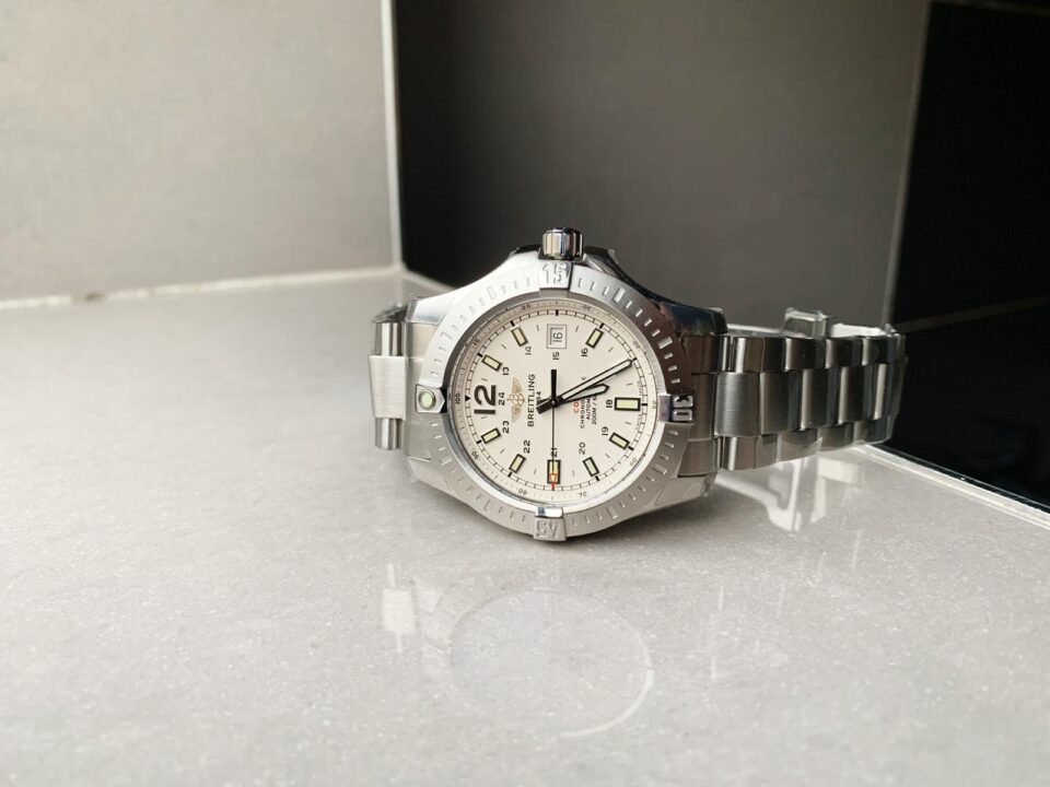 Colt Automatic 44mm SS GF 1:1 Best Edition White Textured Dial on SS Bracelet A2824 - Image 5