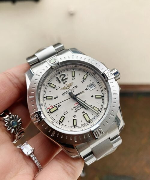 Colt Automatic 44mm SS GF 1:1 Best Edition White Textured Dial on SS Bracelet A2824