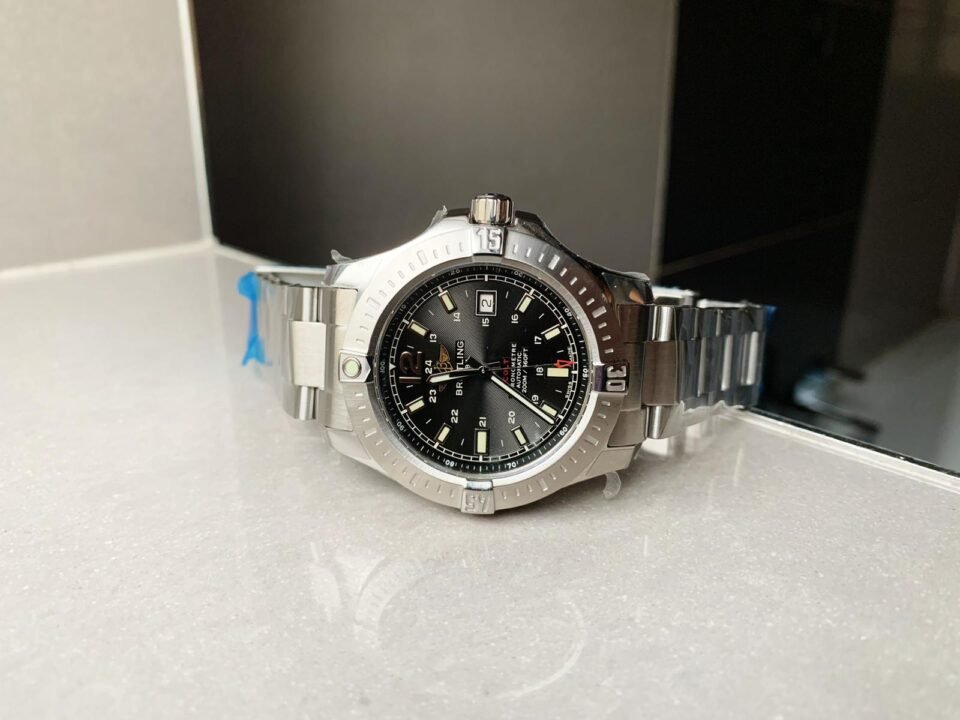 Colt Automatic 44mm SS GF 1:1 Best Edition BLACK Textured Dial on SS Bracelet A2824 - Image 5