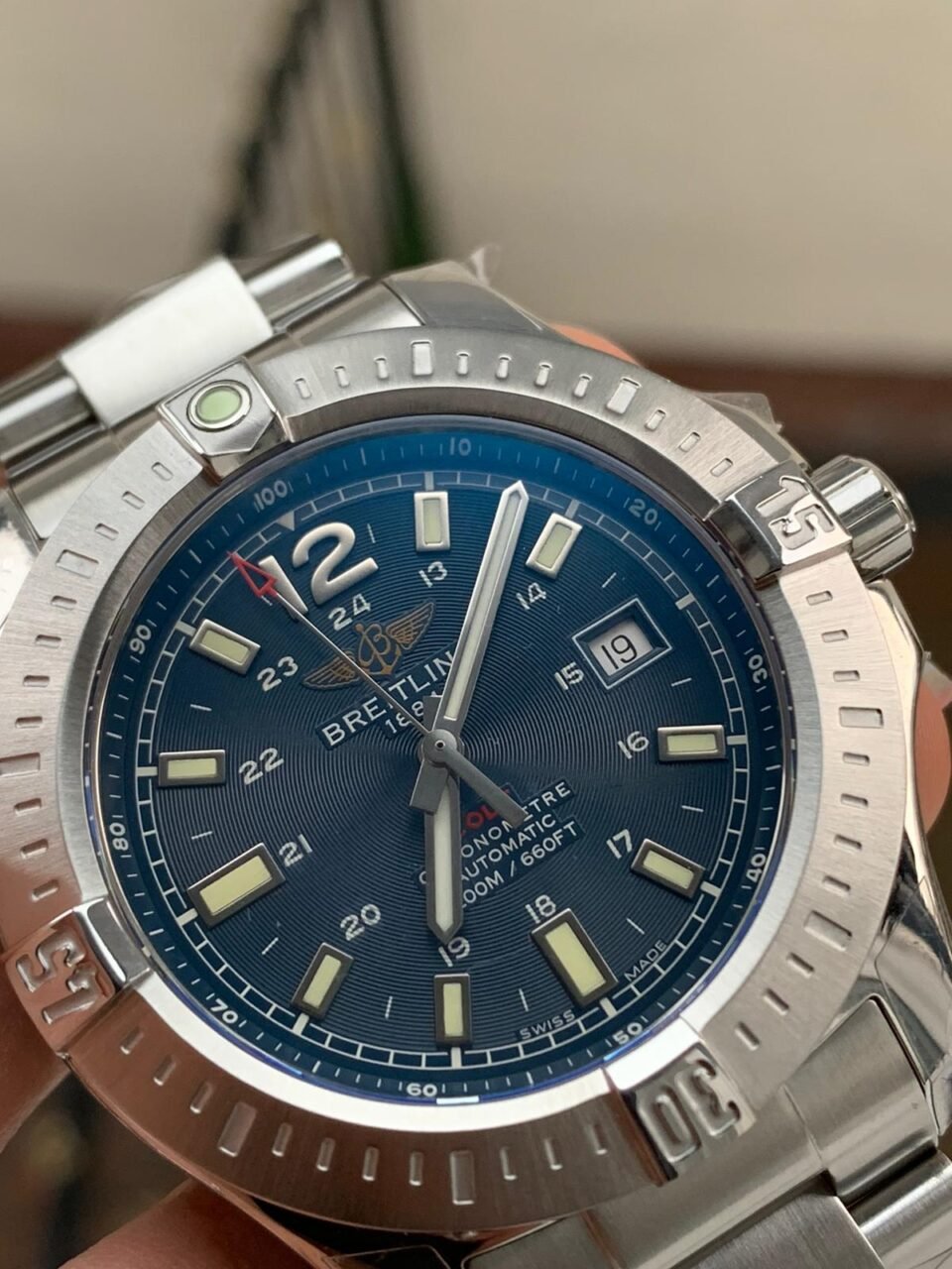 Colt Automatic 44mm SS GF 1:1 Best Edition BLUE Textured Dial on SS Bracelet A2824 - Image 3