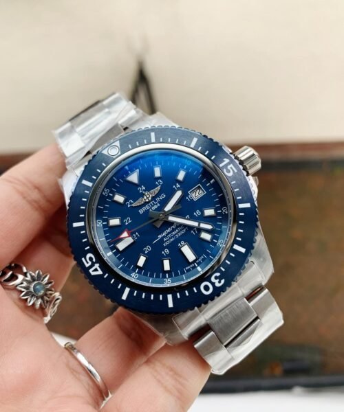 Superocean 44mm Special GF 1:1 Best Edition Blue Dial on SS Bracelet A2824