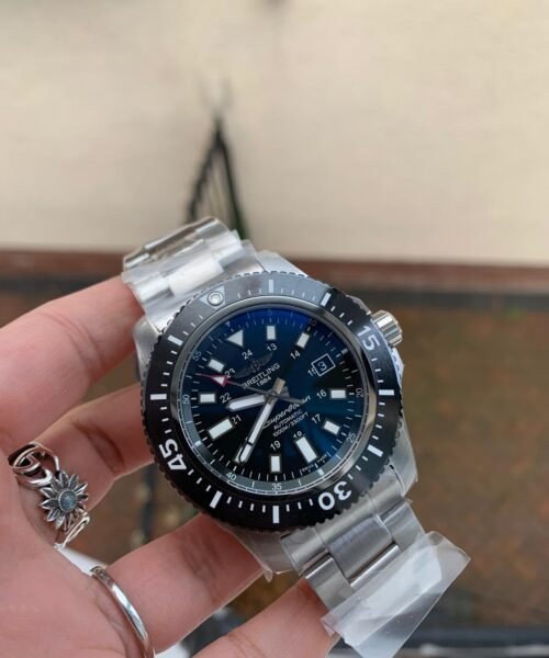 Superocean 44mm Special GF 1:1 Best Edition Black Dial on SS Bracelet A2824