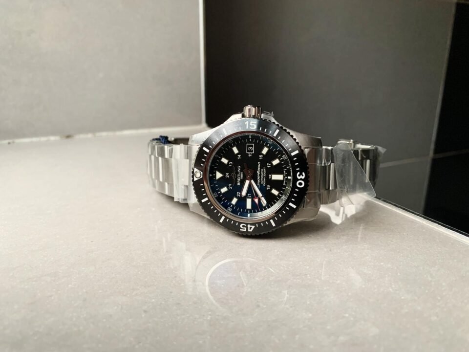 Superocean 44mm Special GF 1:1 Best Edition Black Dial on SS Bracelet A2824 - Image 3