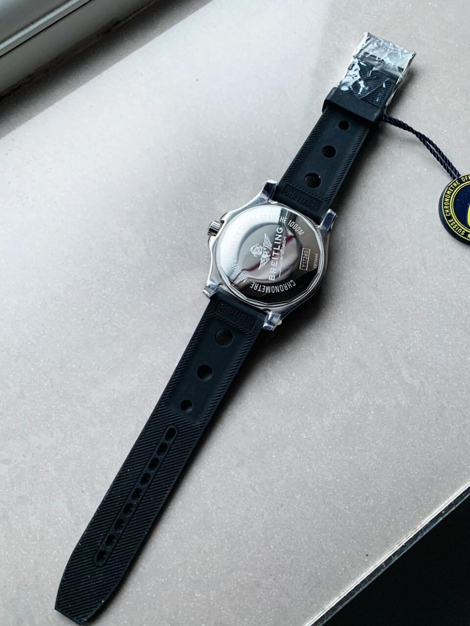 Superocean 44mm Special GF 1:1 Best Edition Black Dial on Black Rubber Strap A2824 - Image 3