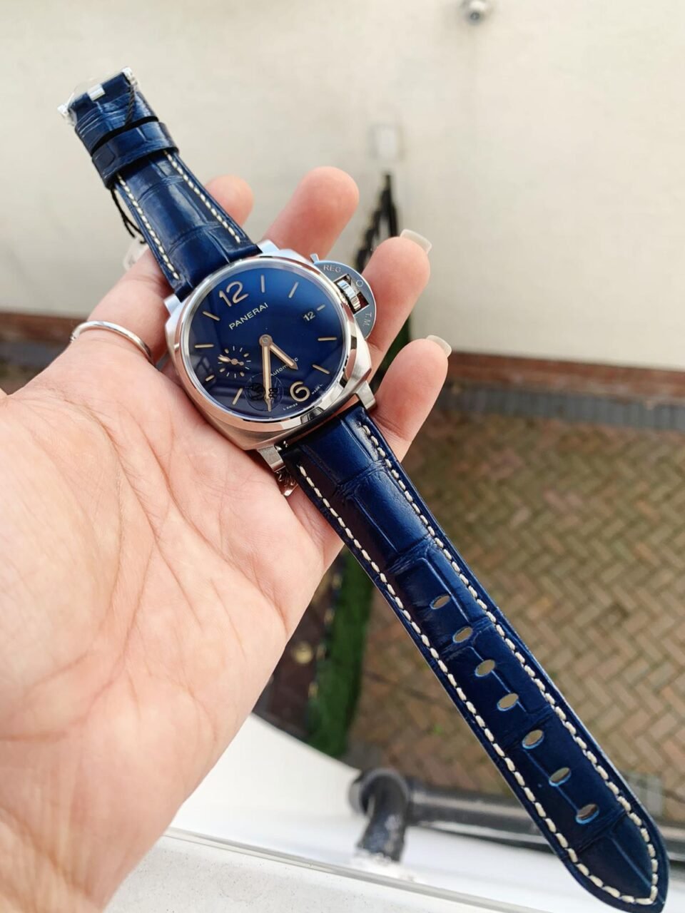PAM 927 Luminor Due VSF Best Edition Blue Dial on Blue Leather Strap AXXXIV