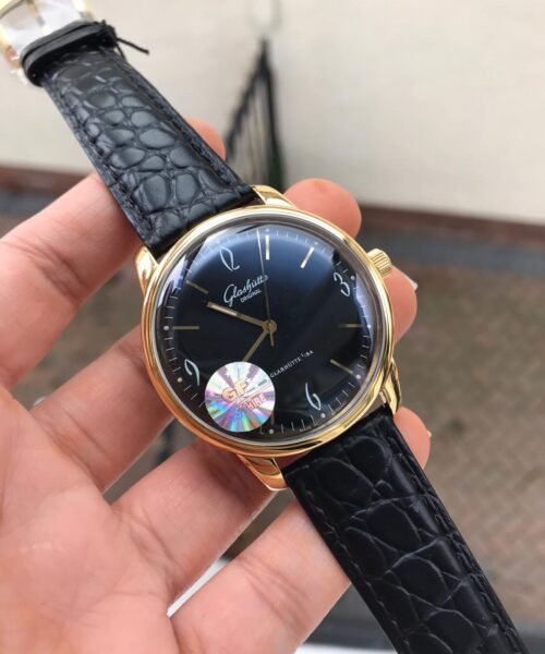 Senator Automatic GF SS Black Dial on Black Leather Strap A3959