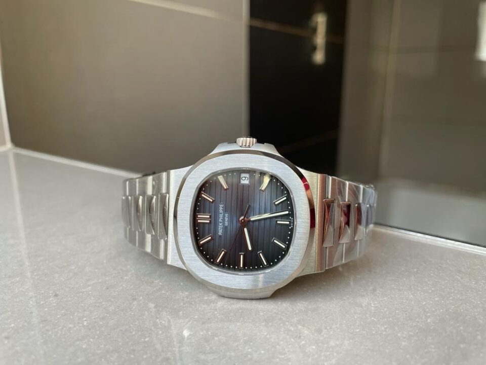 Nautilus 5711 PPF 1:1 Best Edition Gray Textured Dial on SS Bracelet 324CS - Image 5