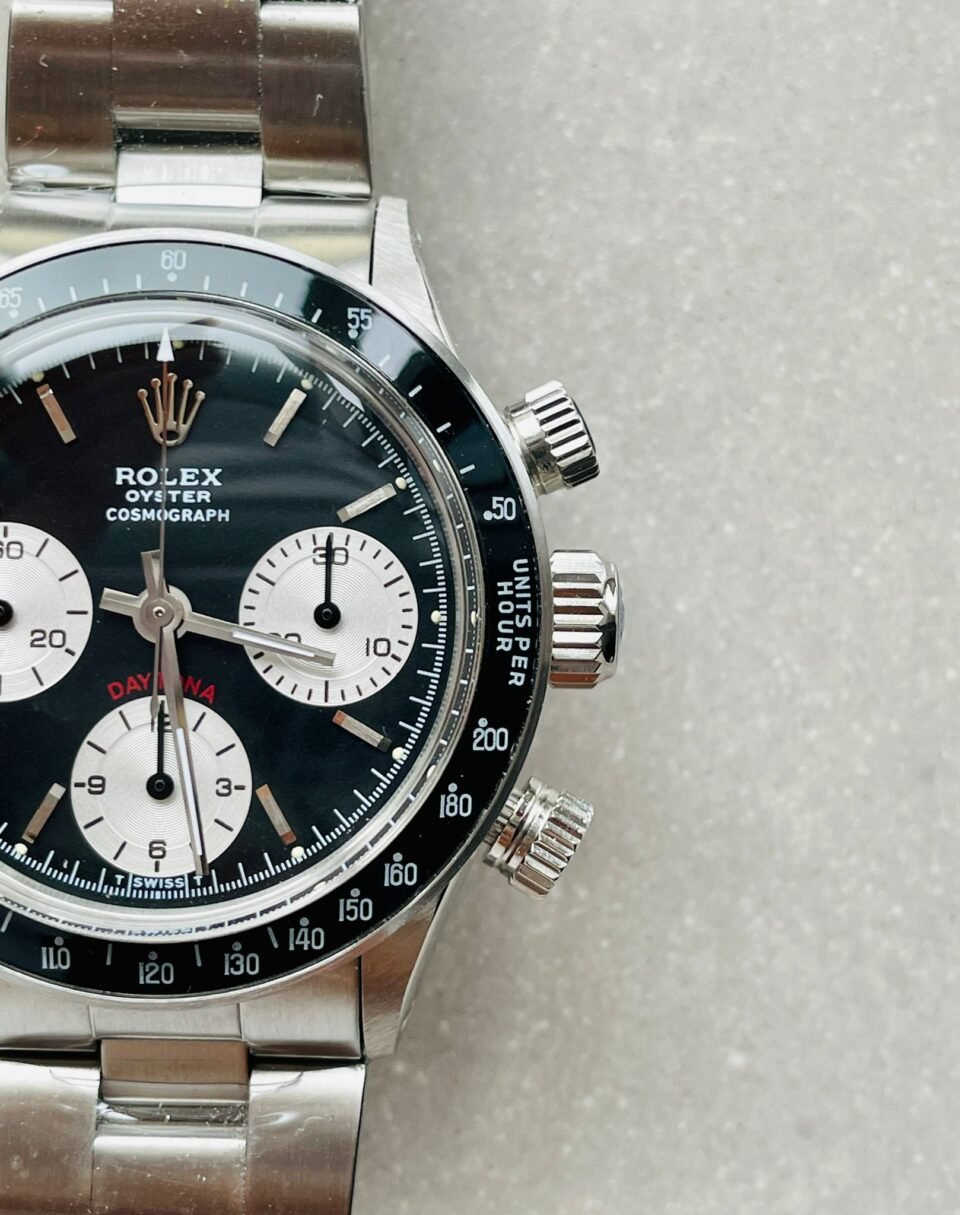 VINTAGE Daytona 6263 SS Black Dial 2 on Bracelet Venus 75 - Image 3