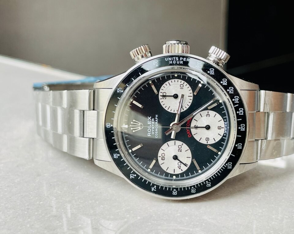 VINTAGE Daytona 6263 SS Black Dial 2 on Bracelet Venus 75 - Image 2