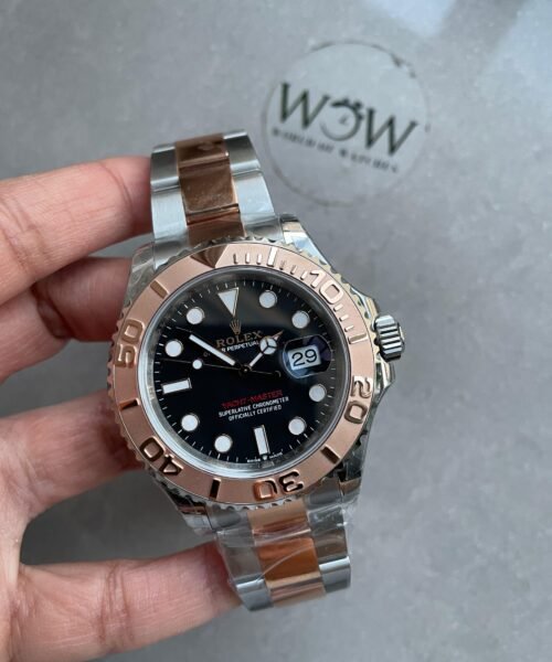 Yacht-Master 126621 904L/RG VSF 1:1 Best Edition Black Dial On 904L/RG Bracelet VS3235
